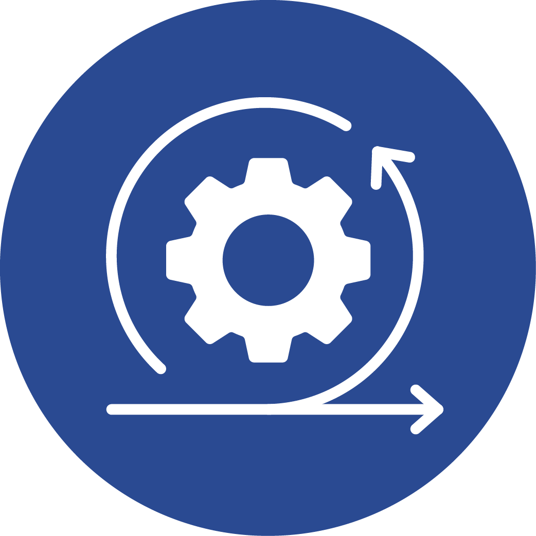 Agile methodology icon representing iterative and adaptive development